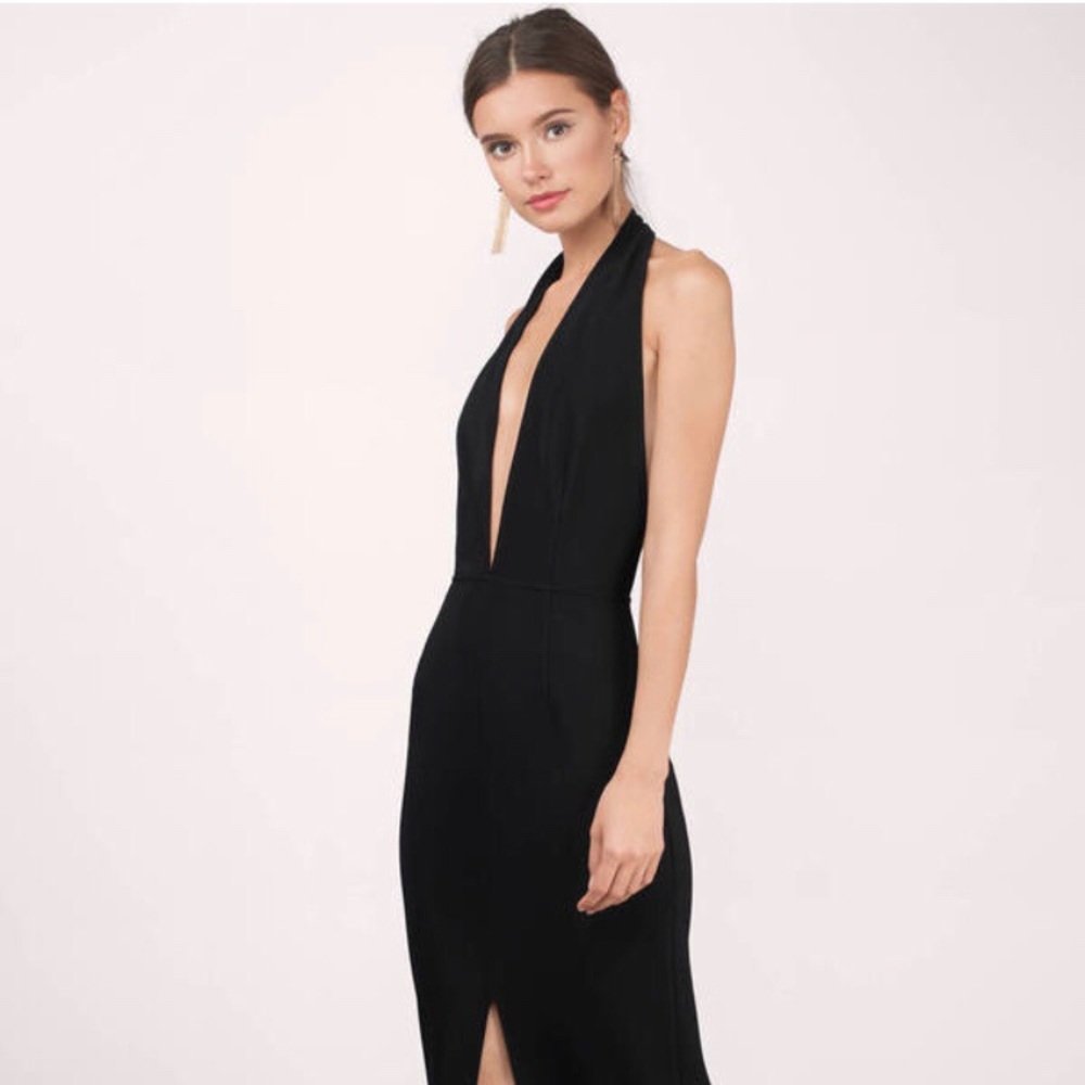 Tobi “GALA Deep Neck Maxi Dress” NWT